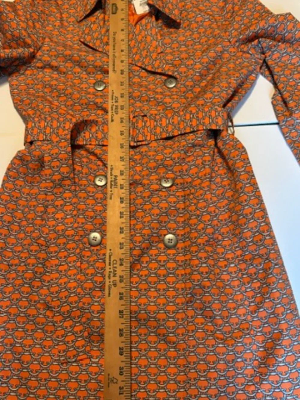 NWT J. McLaughlin print trench coat